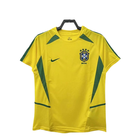 Brésil - Maillot Rétro 2002 - Jaune,Vert