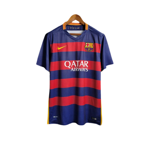 FC Barcelone - Maillot Rétro 15/16 - Bleu, Rouge